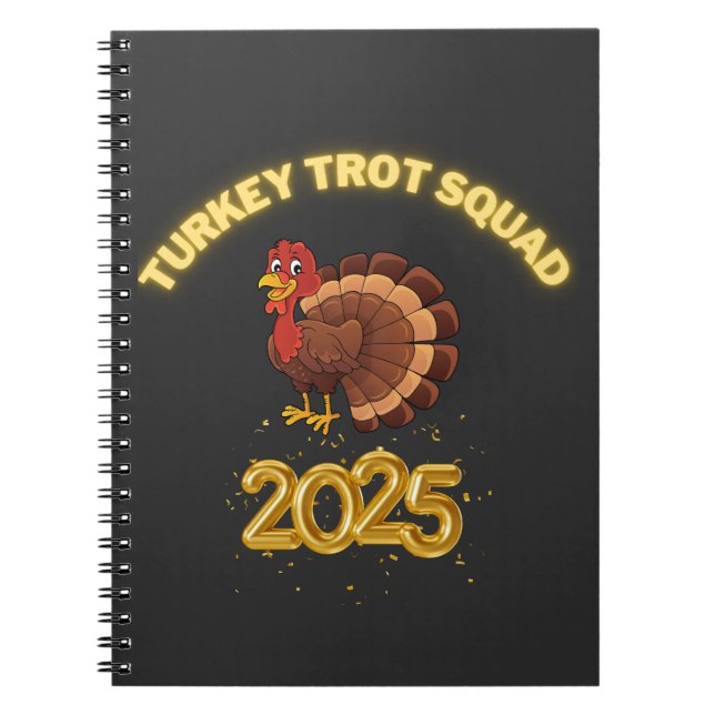 Turkey Trot Squad 2025 Notizblock (Vorderseite)