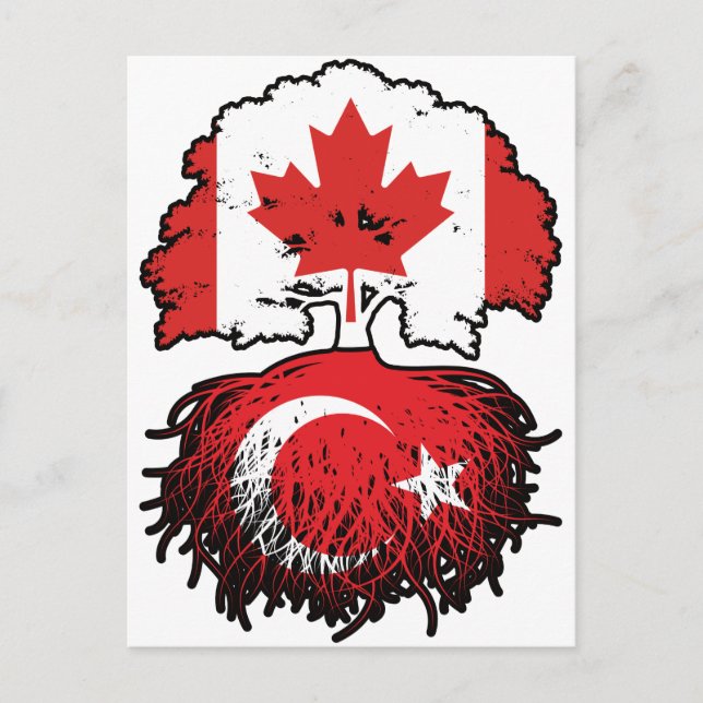 Turkey Turkish Canadian Canada Postkarte (Vorderseite)