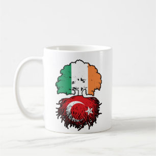 Turkey Turkish Irland Ireland Tree Roots Flag Kaffeetasse