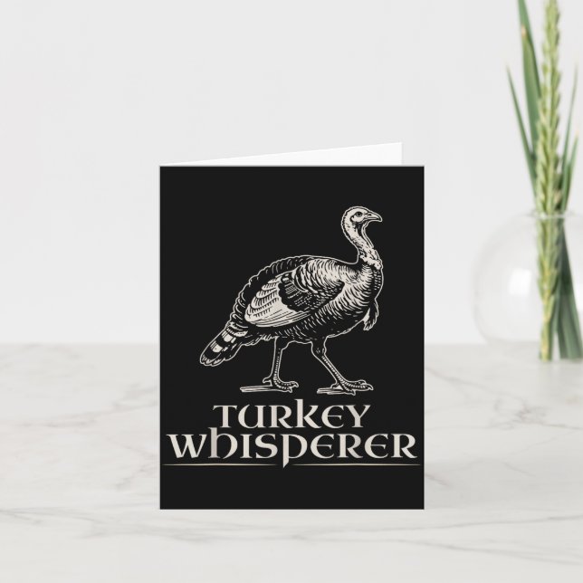 Turkey Whisperer Funny Hunting Gift For Men Women  Karte (Vorderseite)