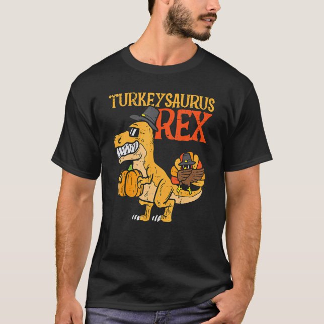 Turkeysaurus Rex Dab Türkei Dino Kleinkind Boys al T-Shirt (Vorderseite)