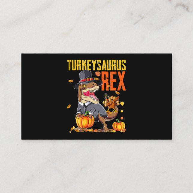 Turkeysaurus Rex Dab Türkei TRex Dinosaurier Thank Visitenkarte (Vorderseite)