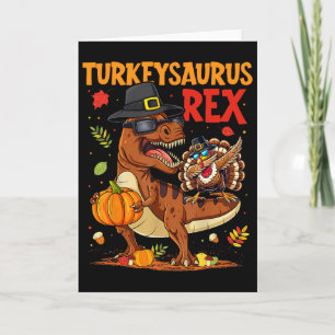 Turkeysaurus Rex Dab Turkey Dino Erntedank Todd Karte