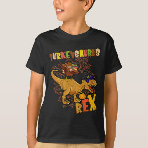 Turkeysaurus Rex Turkey Dinosaur Erntedank Todd T-Shirt