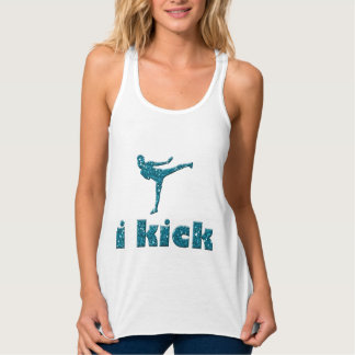 Turkick-Glitzer-Glitzern Kickboxing Tank Top