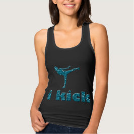 Turkick-Glitzer-Glitzern Kickboxing Tank Top
