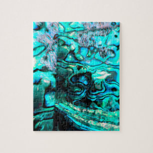 Türkis abalone Paua-Schalendetail Puzzle