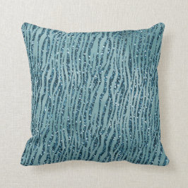 Türkis Aqua Glitzer Zebra Print       Kissen