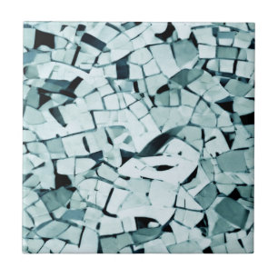 Türkis-Aquamarin-Mosaik Fliese