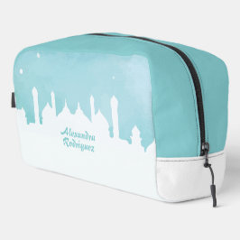 Türkis Arabian Nights Wasserfarbe Waschbeutel