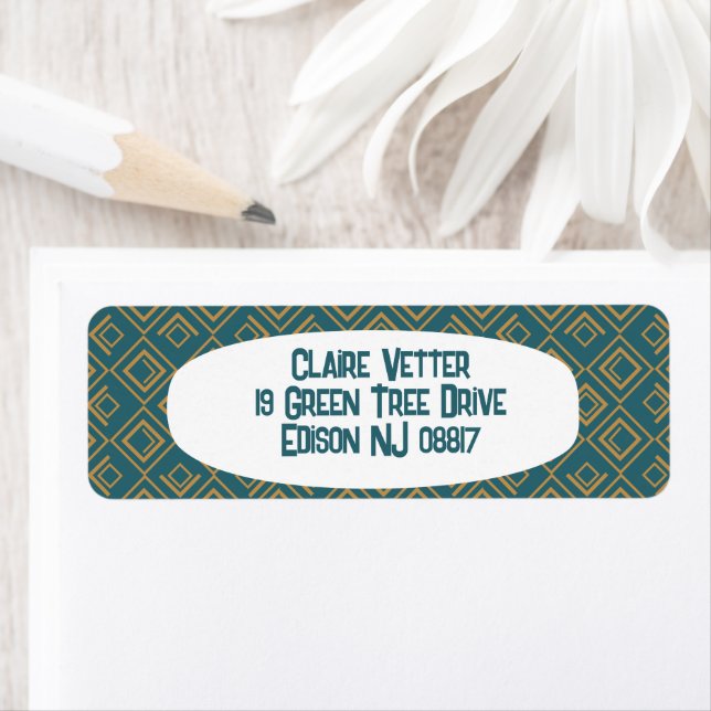 Türkis Art Déco (Insitu)