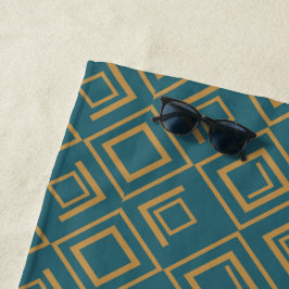 Türkis Art Déco Strandtuch