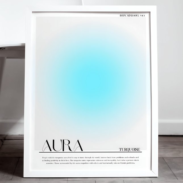 Türkis Aura Poster Print (Von Creator hochgeladen)