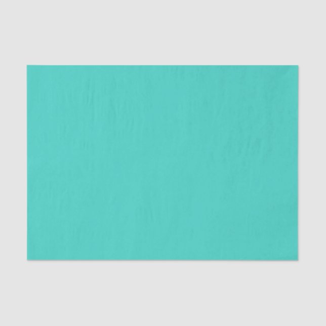 Türkis Bay Aqua Solid Color Seidenpapier (Vorderseite)