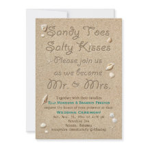 Türkis Beach Sandy Toes Salty Kisses Wedding
