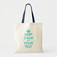 Türkis Behalten Tasche | Anpassbarer Text