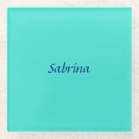 Türkis Blau Beruflich Moderne Eleganter Name