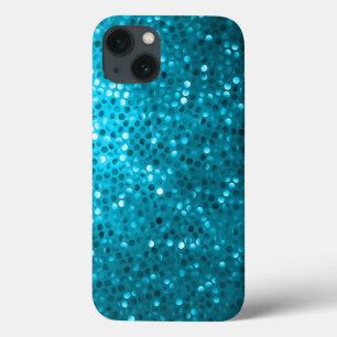 Türkis Blau Glitzer & Glitzern Print Case-Mate iPhone Hülle