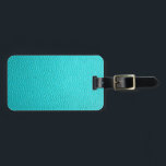Türkis-Blau-Leder-Beschaffenheits-Muster Gepäckanhänger<br><div class="desc">Türkis-Blau-Leder-Beschaffenheits-Muster. Perfektes Geschenk für die,  die nach etwas einfach und modern suchen.</div>
