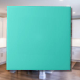 Türkis Blaue Einheitsfarbe Klassisch Elegant Fliese
