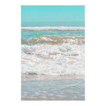 Türkis Blaue Himmel Ozean Meer Wellen Schaum
