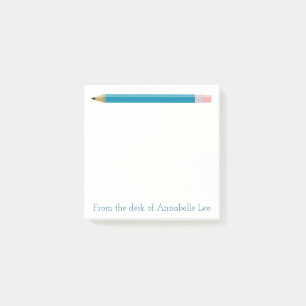 Türkis-Bleistift Post-it Klebezettel