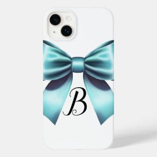 Türkis Blue Bow Elegantes Brautparty Hochzeit Case-Mate iPhone 14 Plus Hülle