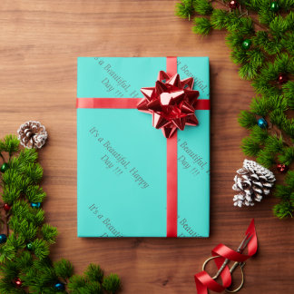 Türkis Blue Green 40E0D0 - Benutzerdefiniert oder  Geschenkpapier