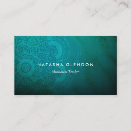 Türkis Blue Mandala Zen Business Card Visitenkarte