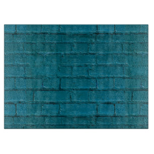 Türkis Bricked großes Schneidebrett