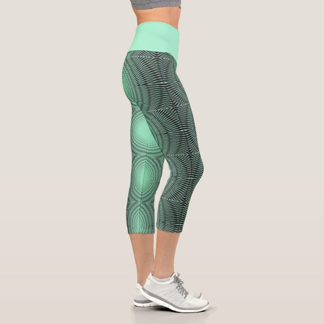 türkis capri leggings (Rechts)