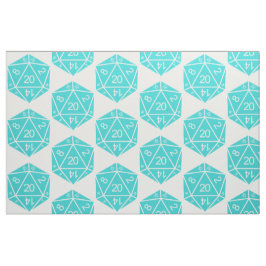 Türkis D20 Dice Fabric Stoff