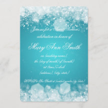 Türkis der 16. Geburtstag-Party-funkelnder Nacht2