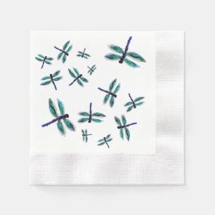 Türkis-Dragonfly Serviette