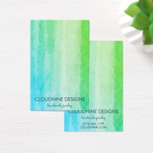 Türkis Earring Necklace Juwelier Display Card