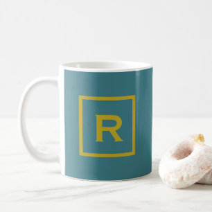 Türkis Einfache Farbe Persönlich Kaffeetasse