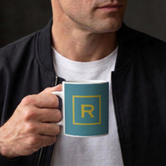 Türkis Einfache Farbe Persönlich Kaffeetasse