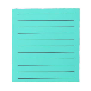Türkis Elegant und lebendige Stationery Notizblock