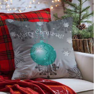Türkis Fancy Weihnachtsbaumschmuck Wurfkissen Kissen