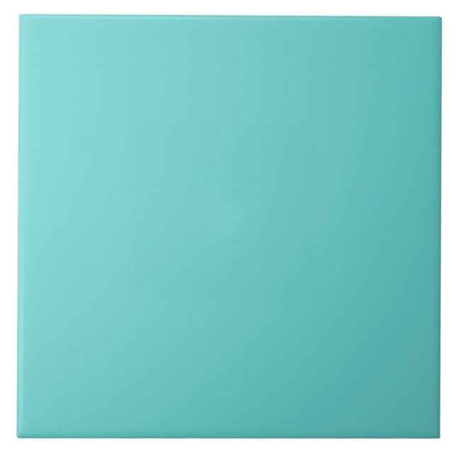 Türkis feste Farbe Fliese (Vorderseite)