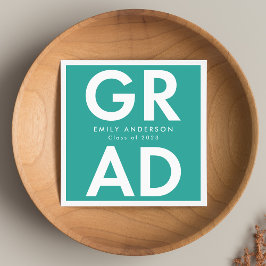 Türkis | Fett Grad Abschluss Serviette