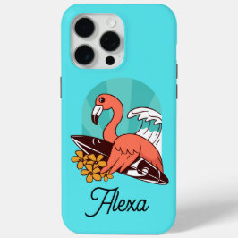 Türkis Flamingo Surfing Case-Mate iPhone Hülle