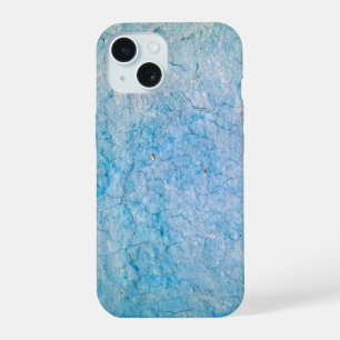 Türkis gestresste Grunge-Textur iPhone 15 Hülle