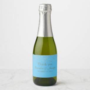 Türkis & Gold Custom Wedding Sparkling Labrador