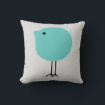 Türkis & Grau Modernes Chick Baby Kinderzimmer Kis Kissen<br><div class="desc">Dieses kleine, süße Kissen erinnert an die Entwürfe der Mitte des Jahrhunderts Amerika und ist perfekt für ein Baby- oder Kinderzimmer. Das kleine Küken ist türkis und man kann die Hintergrundfarbe ändern. Es ist schön gepaart mit meinem anderen türkisfarbenen Küken, auch zum Verkauf auf Zazzle in meinem Shop. Bitte kontaktieren...</div>