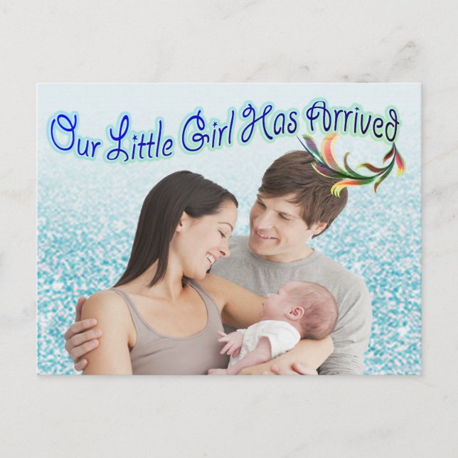 Türkis Green Blue Foto Postkarte (Vorderseite)