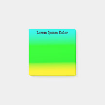 Türkis, Grün und Gelb