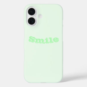 Türkis Grüne Sanfte Blasse Weiße Pastell-Einfarbig iPhone 16 Hülle