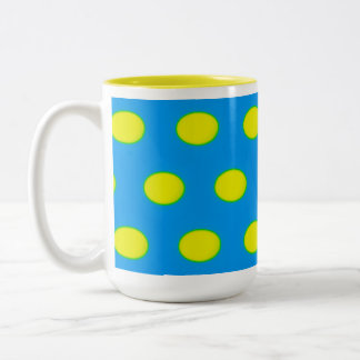 Türkis-, Grüne und Gelbeei-Kaffee-Tasse Zweifarbige Tasse