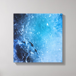 Türkis Ice Abstrakte Kunst Leinwanddruck